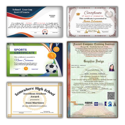 School Certificates