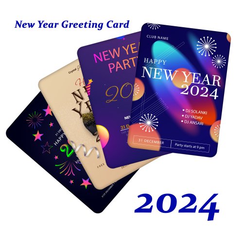 Personalized New Year Greeting Card