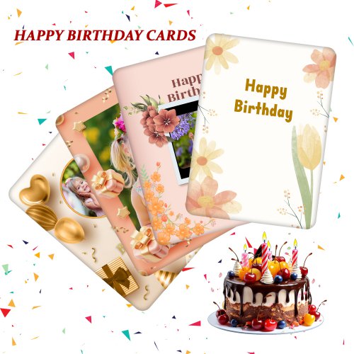 Personalized Colorful Birthday Celebrations Birthday Card