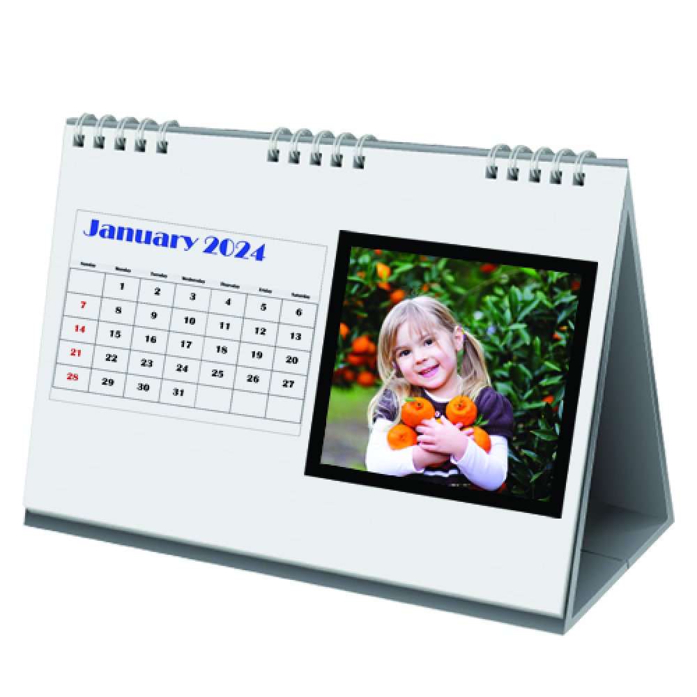 Horizontal Tabletop Calendar